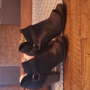 Black Suede Booties